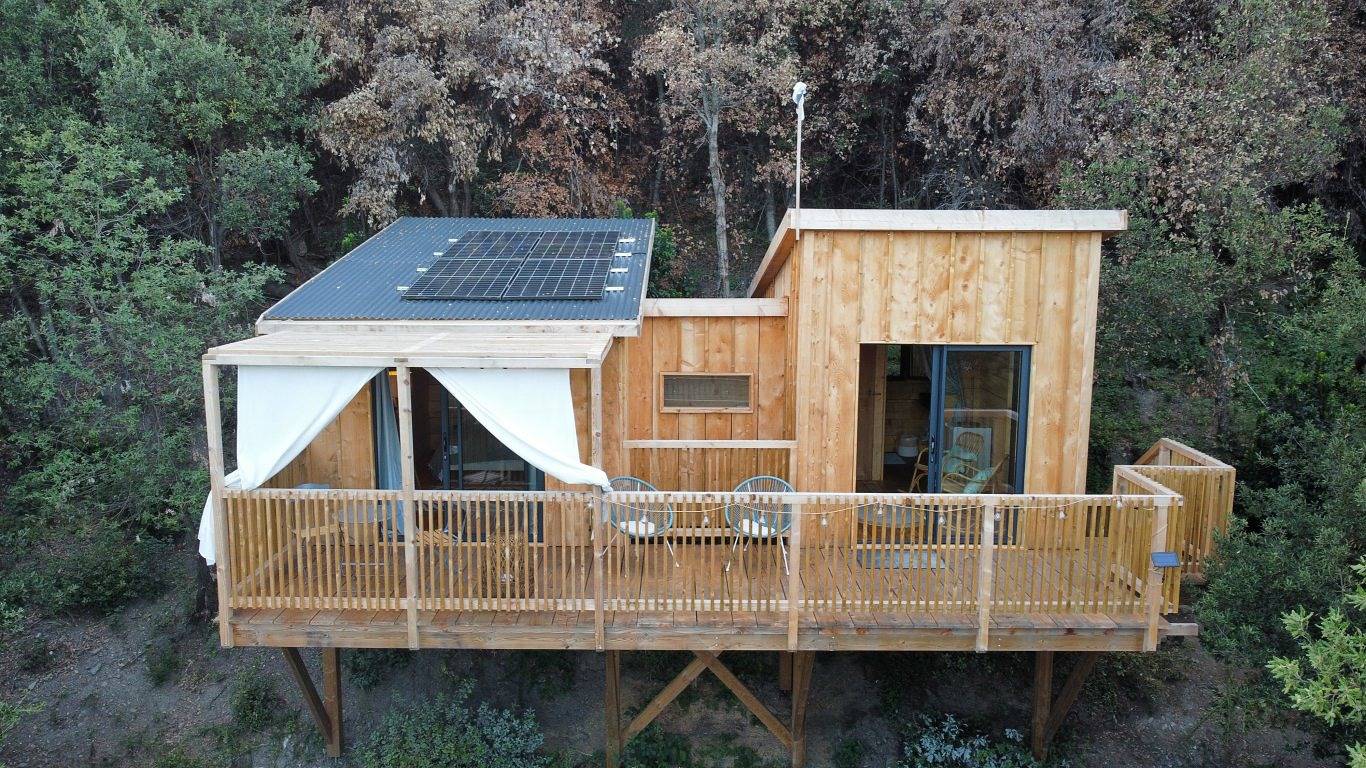 Ecolodge la Source - Cabane en bois au cœur du maquis - Cabane Surghjente in Poggio-Marinaccio, Parc naturel régional de Corse