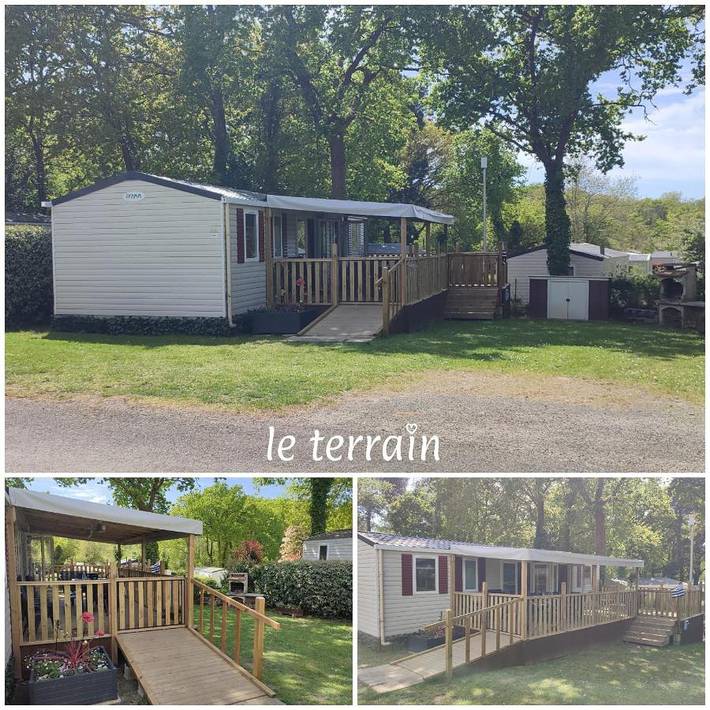 Camping pour 8 personnes, avec jacuzzi ainsi que piscine et jardin, adapté aux familles