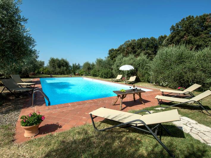 Ferienhaus für 5 Personen, mit Ausblick und Terrasse sowie Garten, mit Haustier in Siena
