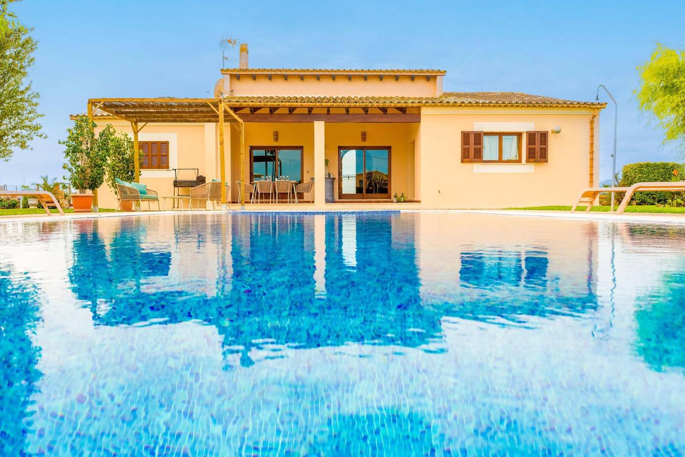 Son Crestes - Bonita casa de campo con piscina privada y jacuzzi integrado con Wifi Gratis in Sa Pobla, Mallorca Norte