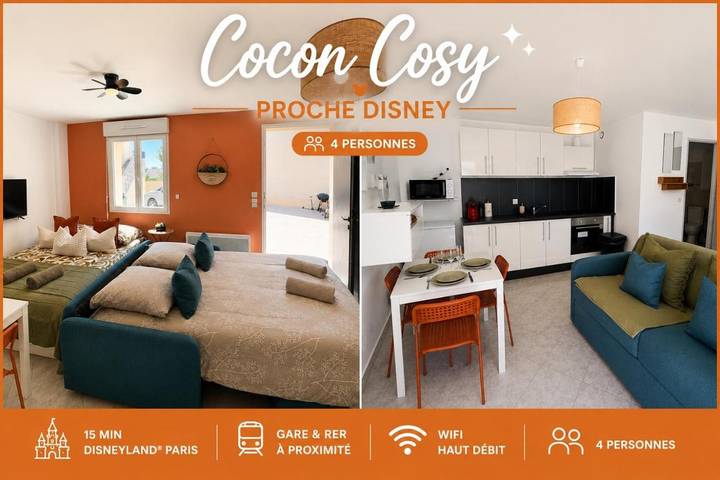Gîte pour 4 personnes, avec Terrasse à Dampmart