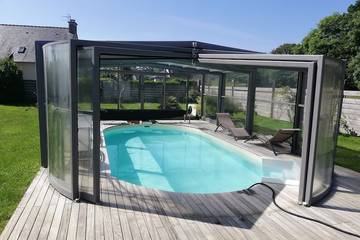 Gîte pour 8 personnes, avec sauna et jardin ainsi que terrasse et jacuzzi à Lantic