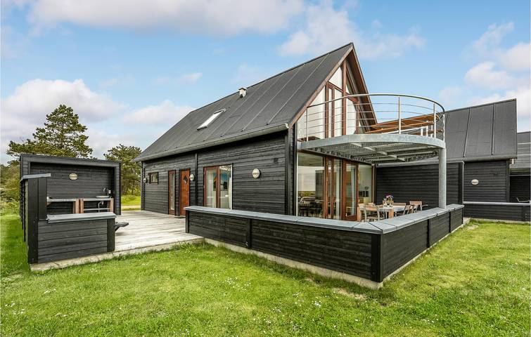 Ferienhaus mit Meerblick für 6 Personen, mit Whirlpool und Sauna sowie Terrasse und Garten auf Rømø