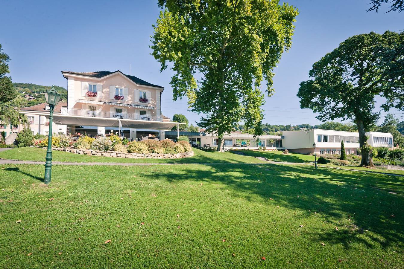 Hôtel du Léman - Centre de séminaires - Einzelzimmer, Seesicht in Jongny, Genfer See