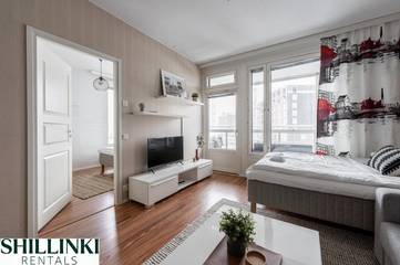 Gîte pour 6 personnes, avec vue sur le lac et sauna ainsi que vue et balcon dans Tampere