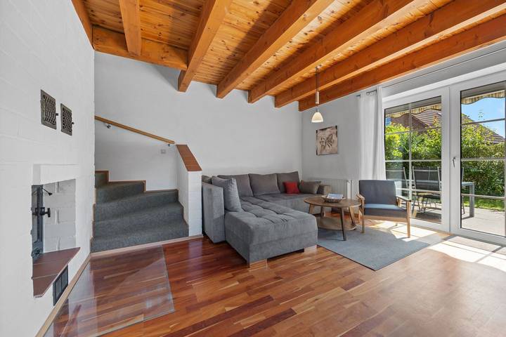 Ferienhaus für 4 Personen, mit Balkon und Terrasse sowie Garten und Sauna in Hooksiel