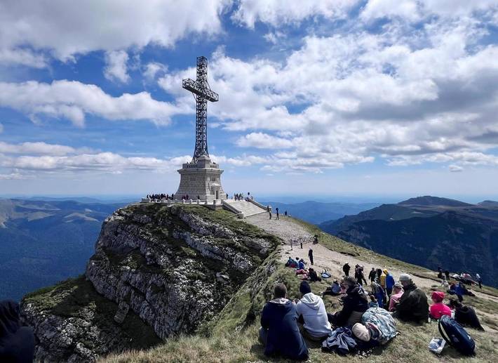 Kemping dla 3 osób, z ogród i widok w Rumunia