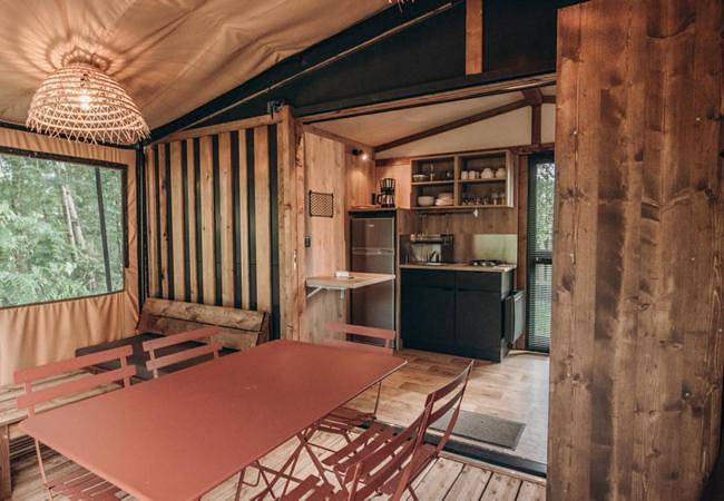 Camping pour 5 personnes, avec vue