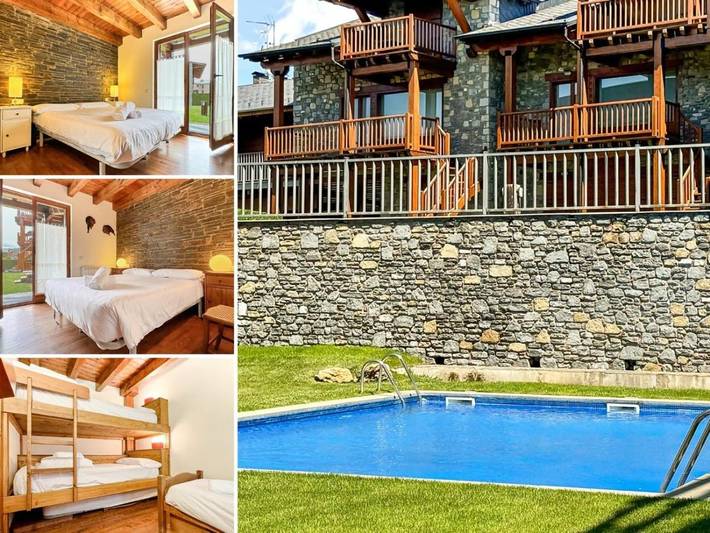 Location de vacances pour 9 personnes, avec piscine ainsi que jardin et vue à Llívia - 3