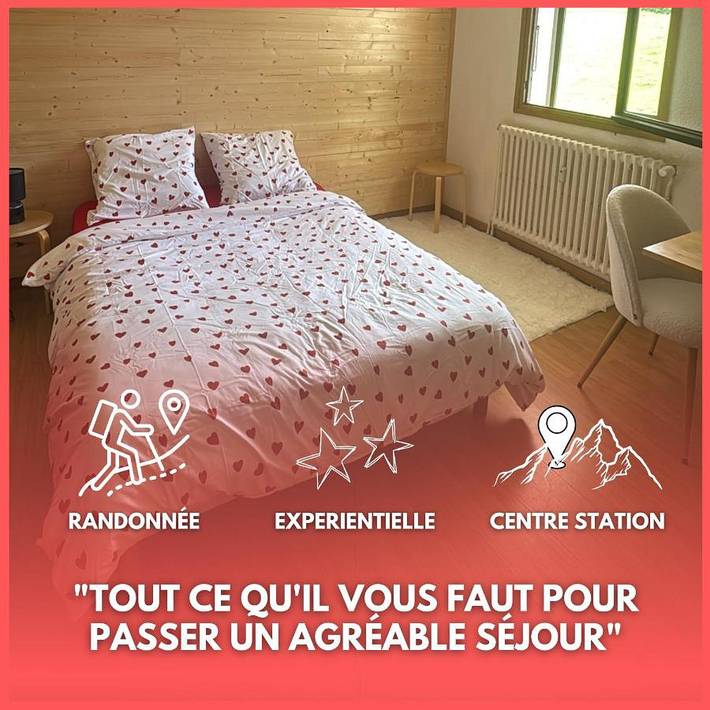 Gîte pour 2 personnes, avec vue dans Le Collet d'Allevard