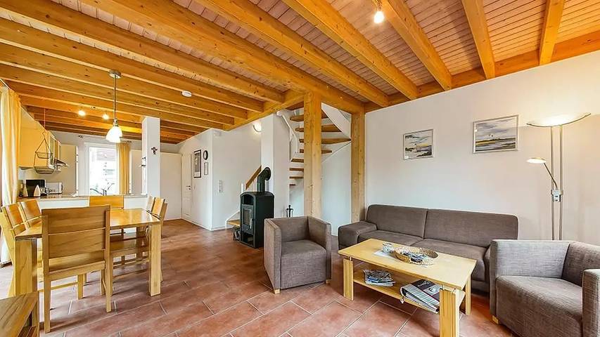 Ferienhaus mit Meerblick für 6 Personen, mit Terrasse und Sauna in Schillig - 2