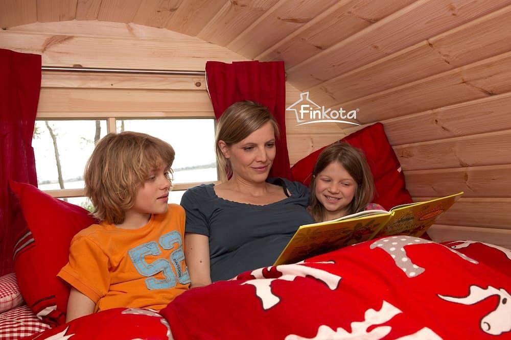 Gemütliches Campingfass Seerose in Sangerhausen, Harzvorland