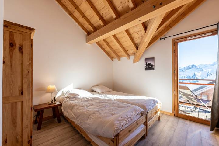 Ferienhaus für 9 Personen mit Balkon in La Toussuire, Fontcouverte-la-Toussuire