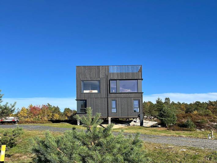 Feriehus for 6 personer, med terrasse, dyr tillatt i Aust-Agder