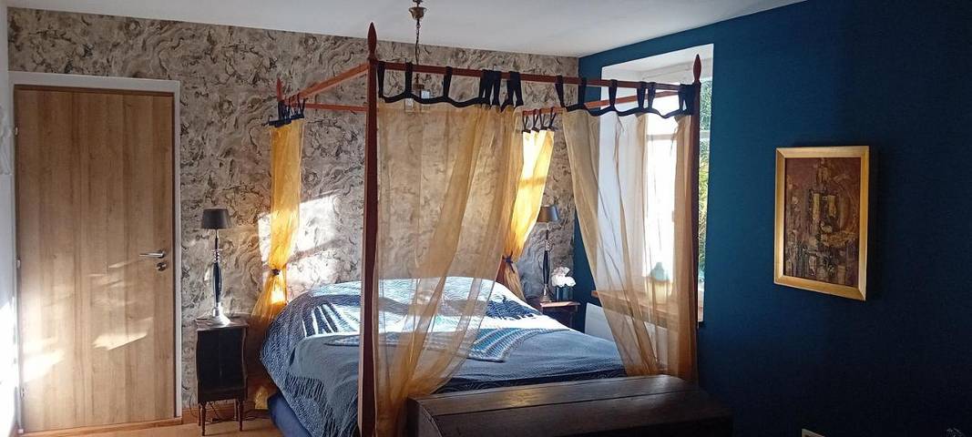 Chambre d’hôte pour 2 personnes, avec Terrasse ainsi que Jardin et Vue