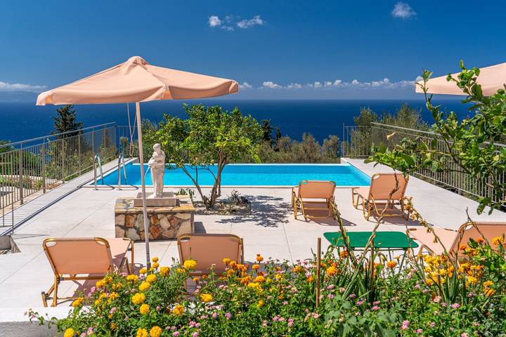 Villa per 6 persone, con panorama e balcone/terrazza in Cefalonia