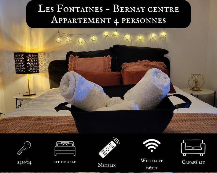 Gîte pour 4 personnes, animaux acceptés à Bernay