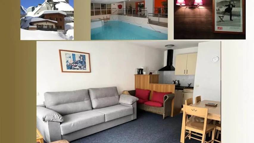 Chalet pour 9 personnes, avec piscine, animaux acceptés dans Gourette