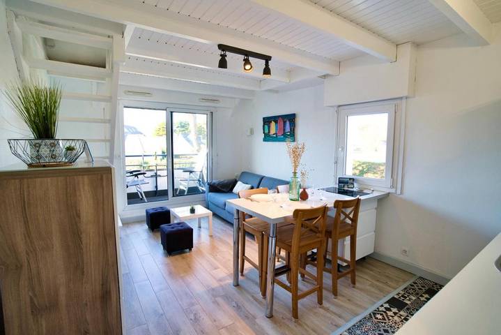 Gîte pour 6 personnes, avec terrasse et vue dans Plage Saint-Colomban - 3