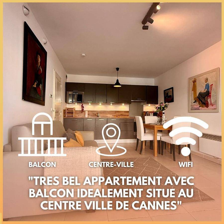 Appartement entier, Le Allan By Apirent #Balcony #Central #Wi-Fi in Cannes, Côte méditerranéenne (France)