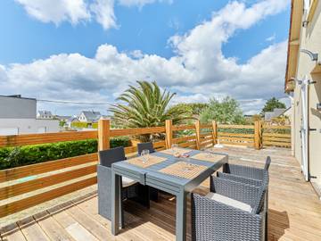 Gîte pour 6 personnes, avec terrasse à Denneville