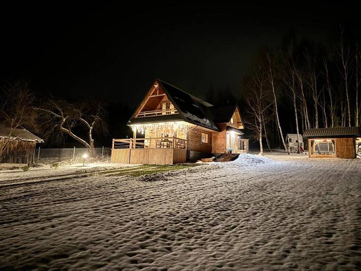 Dom dla 8 osób, z ogród i widok oraz sauna w Roztocze