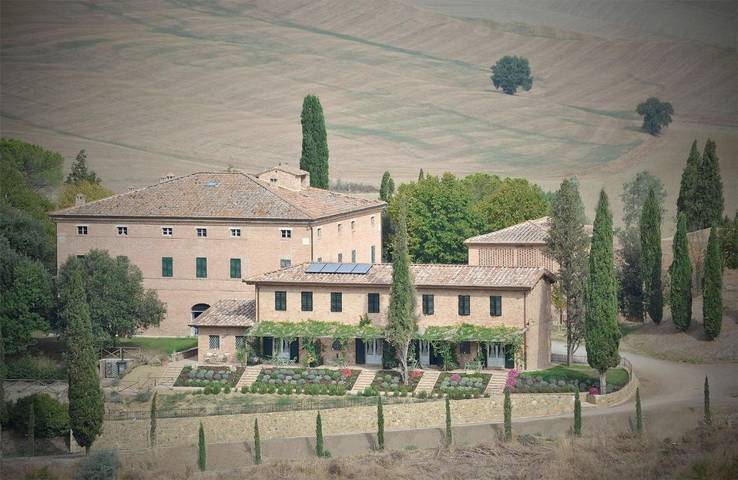Agriturismo per 2 persone, con Terrazza e Giardino nonché Piscina e Panorama a Monteroni d'Arbia