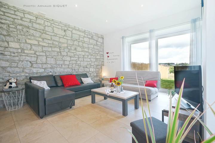 Gîte pour 9 personnes, avec jardin et terrasse, animaux acceptés à Onhaye - 3