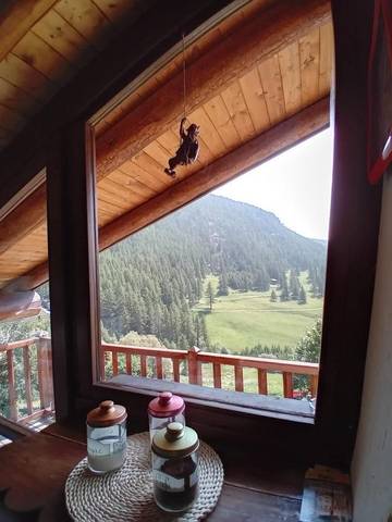 Gîte pour 4 personnes, avec jardin ainsi que vue et balcon à Chamois