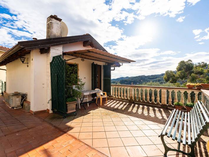 Ferienhaus für 4 Personen, mit Terrasse und Garten sowie Ausblick