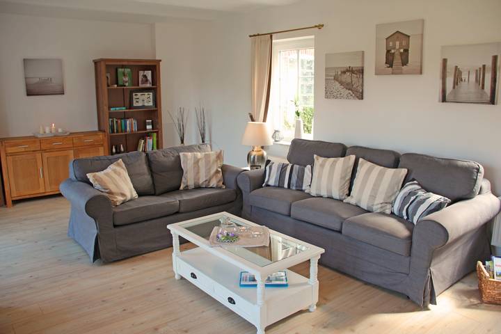 Ferienhaus für 4 Personen, mit Terrasse und Garten sowie Ausblick