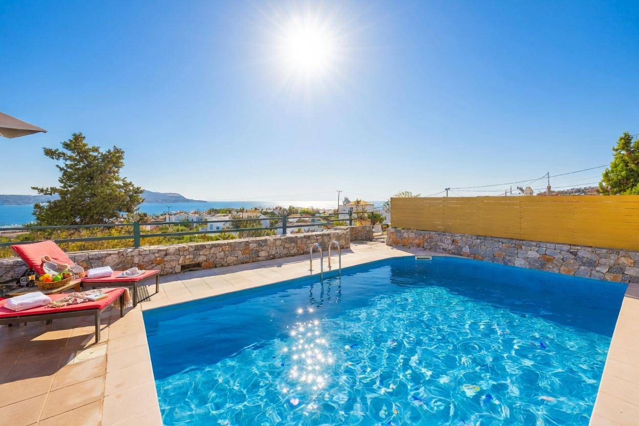 Villa für 6 Personen mit Terrasse in Vamos, Chania und Umgebung