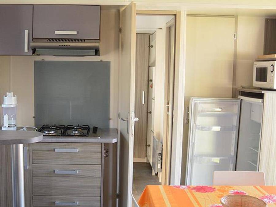 La Touesse Camping - Mobilheim 6 personen - Bahamas 34m² - 3 Schlafzimmer - Nicht überdachte Terrasse in Saint-Lunaire, Saint-Malo und Umgebung