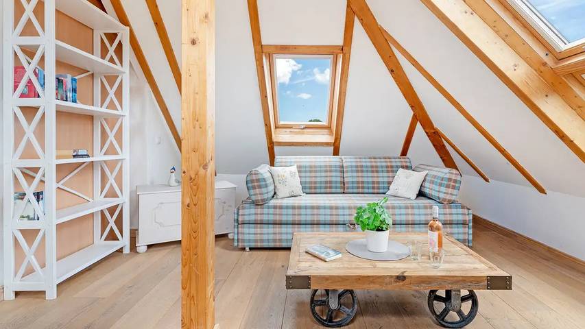 Ferienwohnung für 2 Personen, mit Garten und Sauna in Vitzdorf