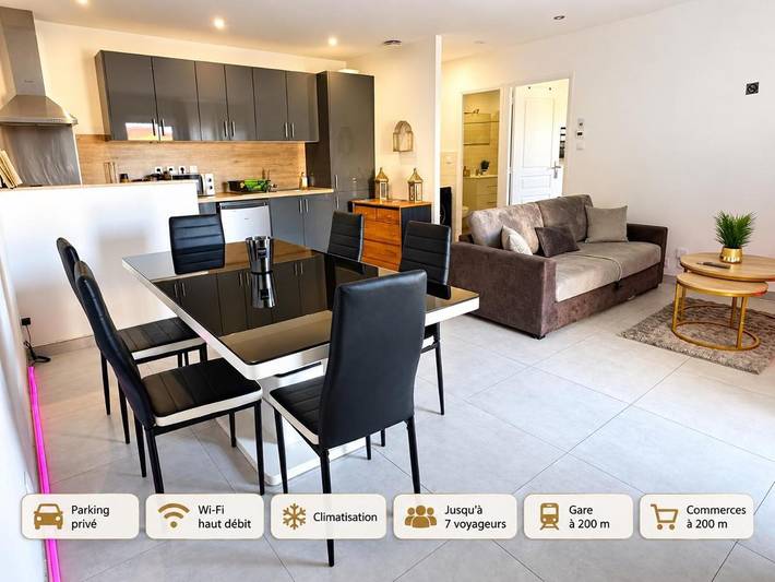Appartement de vacances pour 8 personnes, avec Balcon et Terrasse