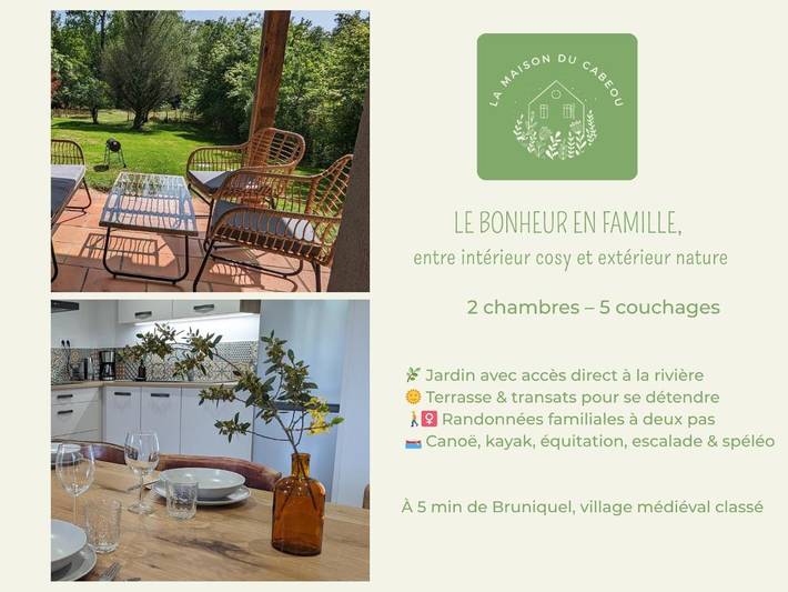 Location de vacances pour 5 personnes, avec jardin à Bruniquel - 2