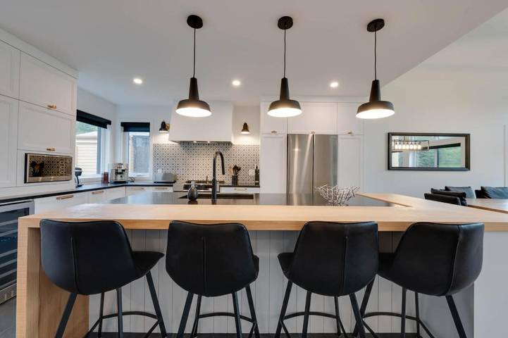 Gîte pour 8 personnes, avec jacuzzi et piscine ainsi que balcon et sauna à Beaupré - 3