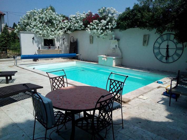 Appartement de vacances pour 2 personnes, avec Terrasse ainsi que Jardin et Piscine