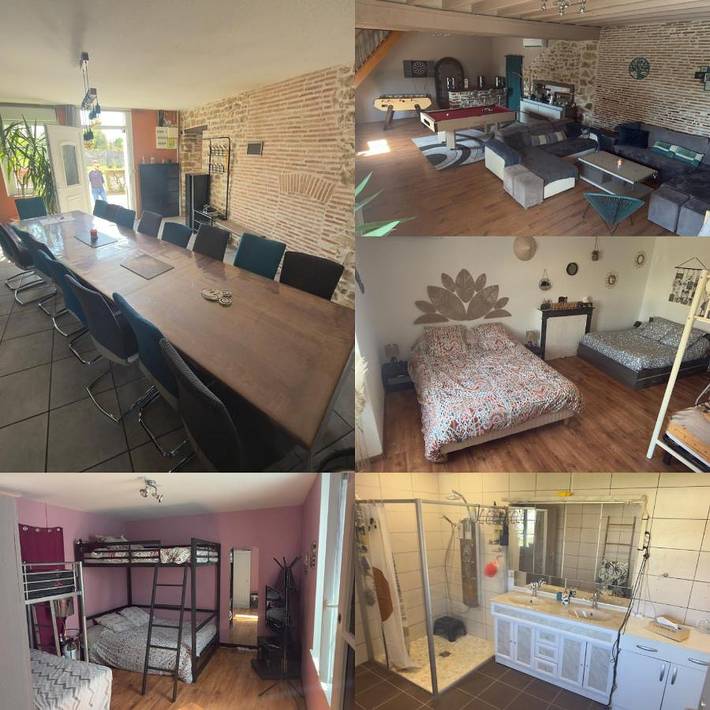 Appartement de vacances pour 25 personnes, avec Terrasse ainsi que Jardin et Bassin pour enfant