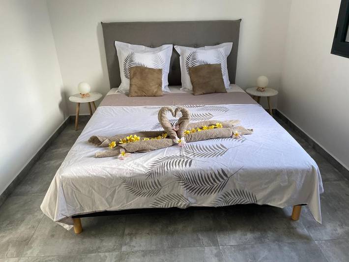 Gîte pour 2 personnes, avec terrasse et piscine ainsi que vue et jardin à Bras-Panon - 3