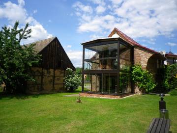 Bungalow für 4 Personen, mit Ausblick und Seeblick sowie Garten am Scharmützelsee