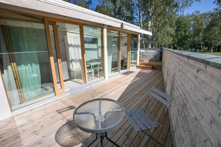 Location de vacances pour 2 personnes, avec terrasse et vue ainsi que sauna et vue sur le lac dans Laponie - 3