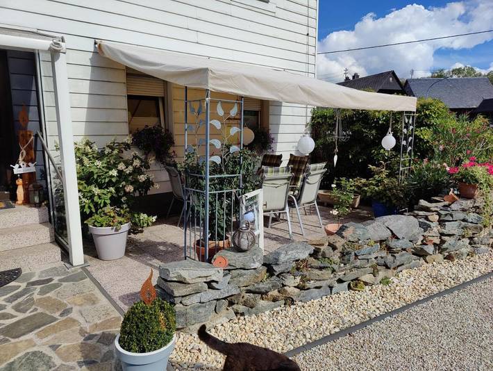 Ferienwohnung für 3 Personen, mit Terrasse und Garten