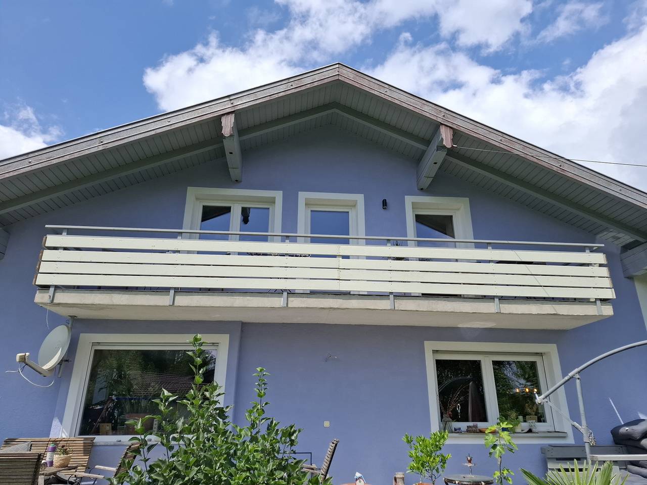 Ganze Ferienwohnung, Haus Seeglück - Ferienwohnung 110qm, 2 Schlafzimmer, Garten & Balkon in Tachinger See, Taching am See