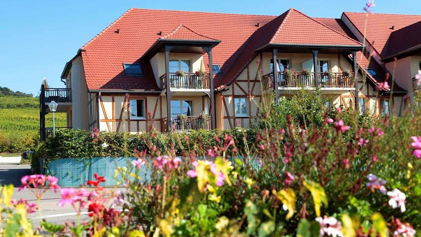 Ferienwohnung für 4 Personen, mit Garten und Pool in Bergheim (Elsass)