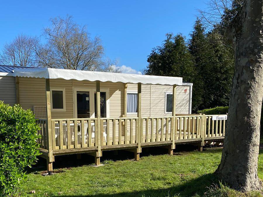 Camping Domaine de Kerelly - Mobilheim 4 personen - Flores Mh2 32 m² in Guégon, Pontivy und Umgebung