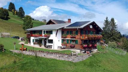 Ferienwohnung für 6 Personen, mit Terrasse und Garten sowie Sauna, mit Haustier in Mittelberg