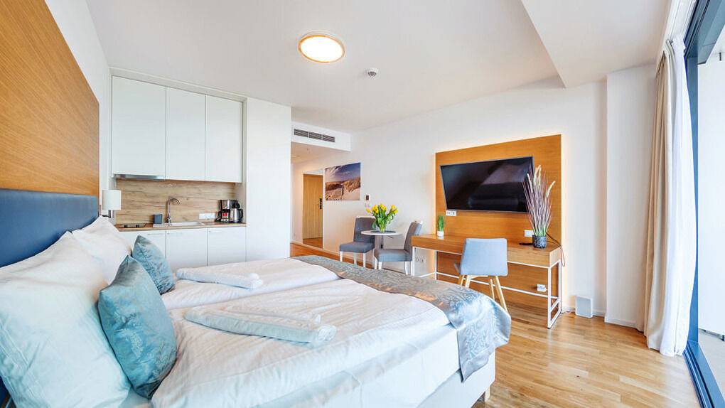 Hel ferielejlighed, Sun&Snow Seaside Apartments - Apartament 403 mit Meerblick in Kolberg, Østersøen Polen