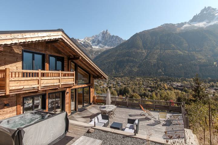 Maison de vacances pour 10 personnes, avec terrasse ainsi que jardin et sauna à Chamonix-Mont-Blanc
