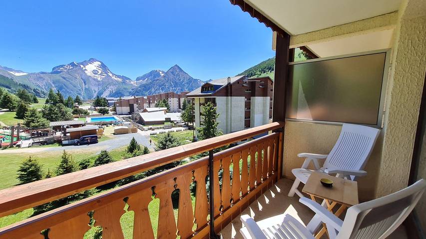 Studio pour 4 personnes, avec balcon dans Les Deux Alpes